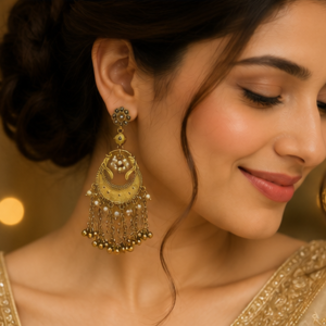 Noor Chand Tassel Statement Earrings